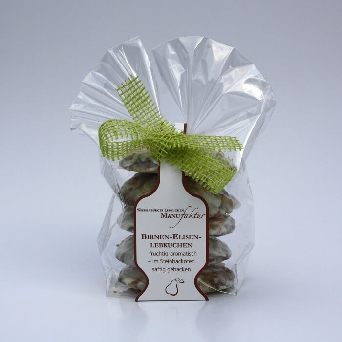 Birnen-Elisenlebkuchenmit Zuckergussglasur – Weissenburger Lebkuchen