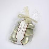 Feinste<br />Elisenlebkuchen<br />mit weißer Kuvertüre<br />3-er Päckchen