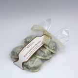 Feinstes<br />Elisenlebkuchen­konfekt<br />mit weißer Kuvertüre