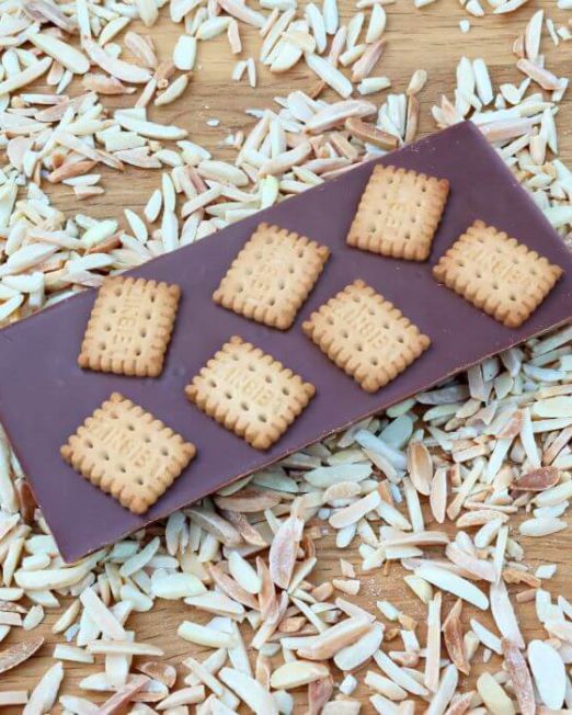 Schokolade Vollmilch -<br />Butterkeks